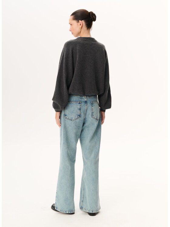 LEBRAND LEBRAND Sweter Beth Szary Regular Fit