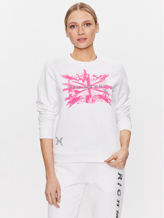 John Richmond John Richmond Світшот UWP23010FE Білий Regular Fit