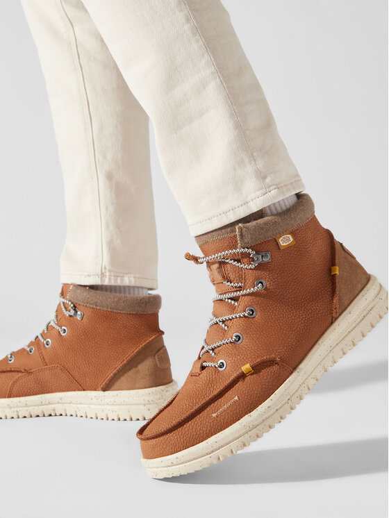 Hey Dude Hey Dude Trzewiki Bradley Boot Leather 40189-21N Brązowy