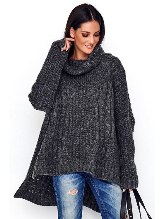 Numinou Numinou Sweter NU_S54 Szary Oversize