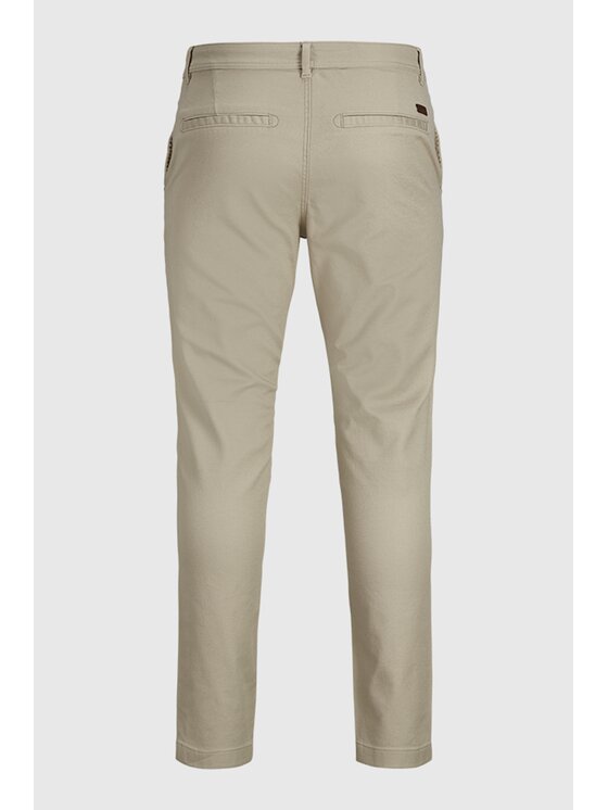 TeeShoppen TeeShoppen Chinosy 'Perform Collection' Beżowy Slim Fit