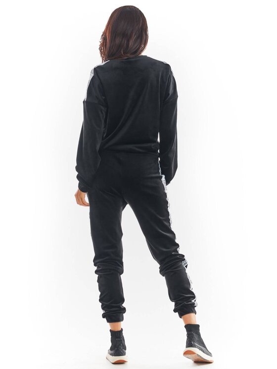 Awama Awama Mikina A374 Čierna Basic Fit