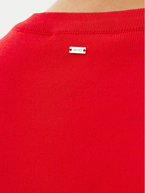 Gaudi Gaudi Top 511FD43007 Czerwony Slim Fit