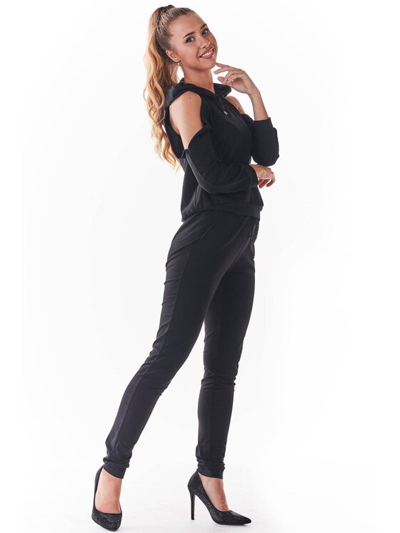 Infinite You Infinite You Bluza M239 Czarny Basic Fit