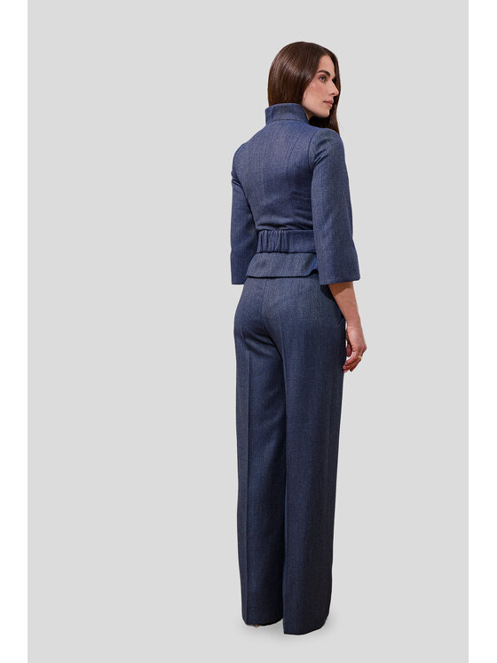 Kasia Zapała Kasia Zapała Marynarka Rosario Niebieski Slim Fit