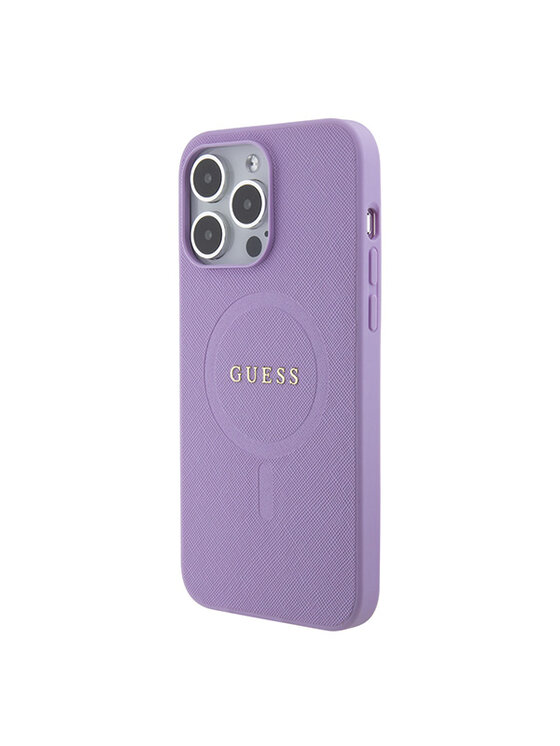 Guess Guess Etui na telefon iPhone 15 Pro Max Fioletowy