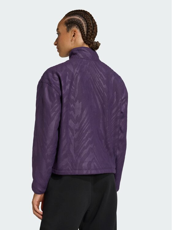 adidas adidas Bluza AOP Fioletowy Loose Fit