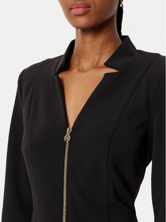 Rinascimento Rinascimento Cocktail obleka CFC0121893003 Črna Slim Fit