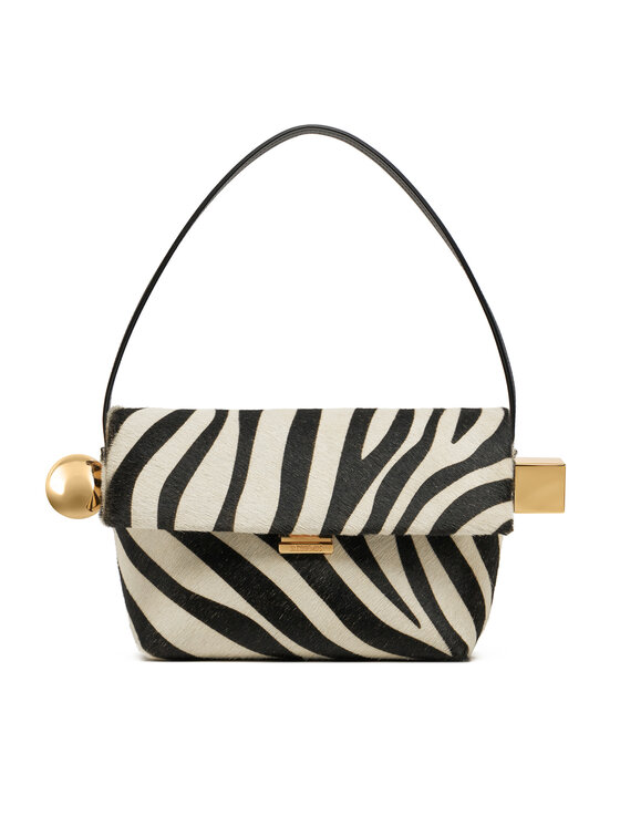 Geantă JACQUEMUS The Rond Carre 24H243BA383-3209 Alb