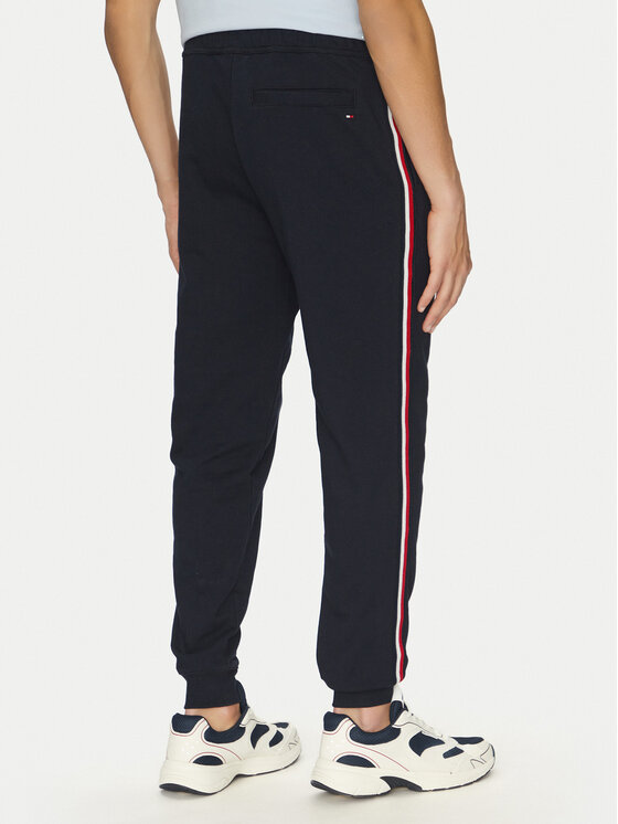 Tommy Hilfiger Tommy Hilfiger Melegítő alsó Global Stripe MW0MW38696 Sötétkék Regular Fit