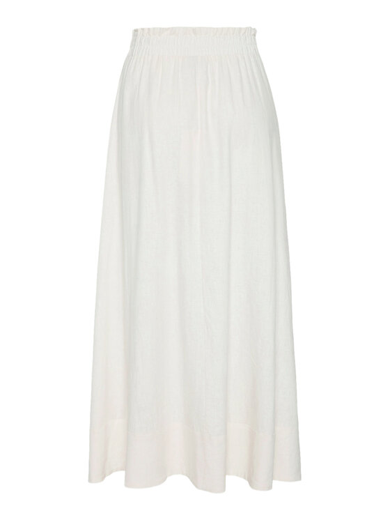 YAS YAS Maxi sukňa Flaxy 26036370 Biela Regular Fit