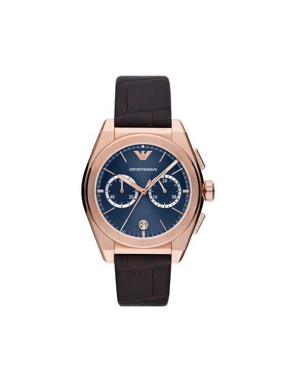 Emporio Armani Hodinky Federico AR11563 Hnedá