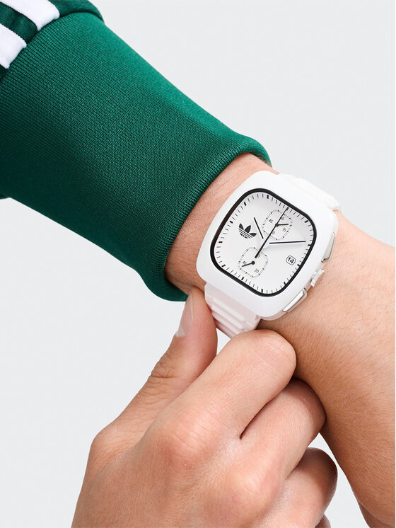 adidas adidas Orologio Retro Wave Two Chrono AOSY24532 Bianco