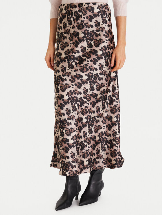 Morgan Morgan Φούστα maxi 252-JLEOL.F Καφέ Slim Fit