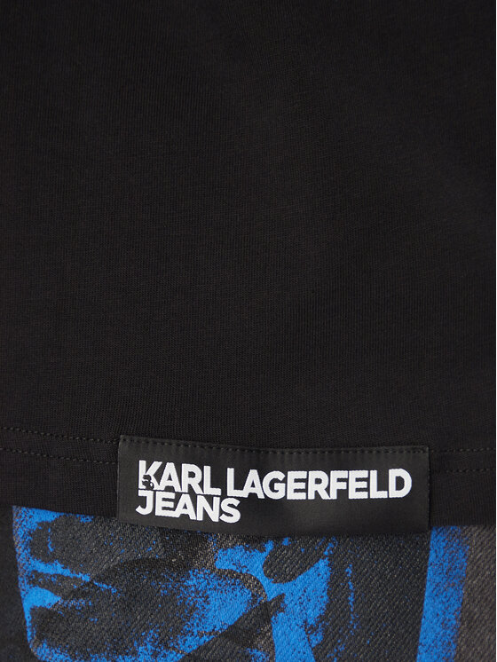 Karl Lagerfeld Jeans Karl Lagerfeld Jeans T-Shirt A2M17052 Czarny Relaxed Fit