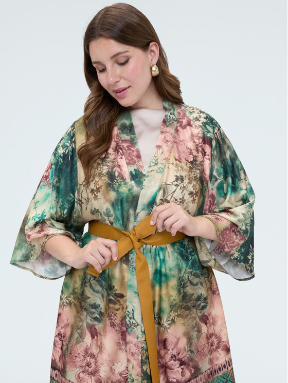 Fiorella Rubino Fiorella Rubino Kardigan S014L000217N0S5 Zielony A-Line Fit