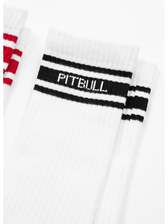 PITBULL PITBULL Skarpety wysokie unisex Skarpety High Crew HILLTOP cienkie 3-pak 35-38 Biały