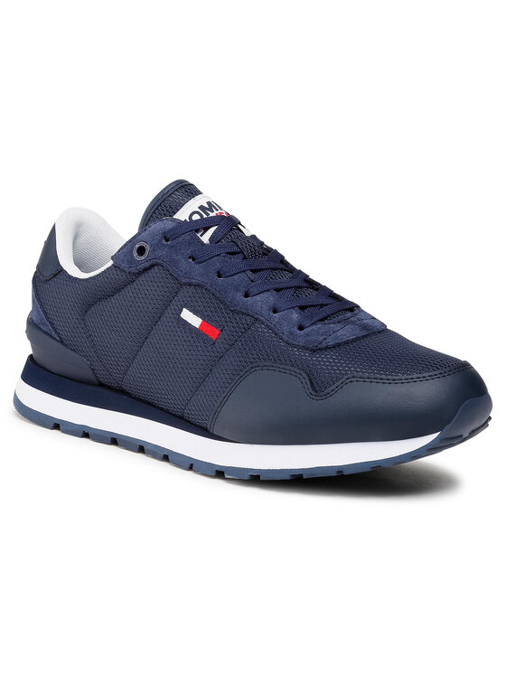 Tommy Jeans Sneakersy Lifestyle Mix Runner EM0EM00668 Granatowy