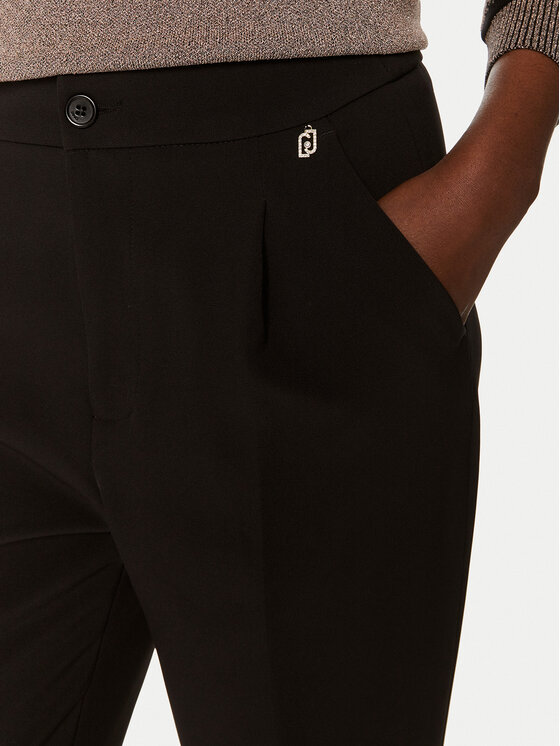 Liu Jo Liu Jo Παντελόνι υφασμάτινο WF4280 T0486 Μαύρο Regular Fit