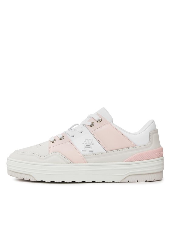 Tommy Hilfiger Tommy Hilfiger Сникърси Th Basket Sneaker Lo FW0FW07756 Сив
