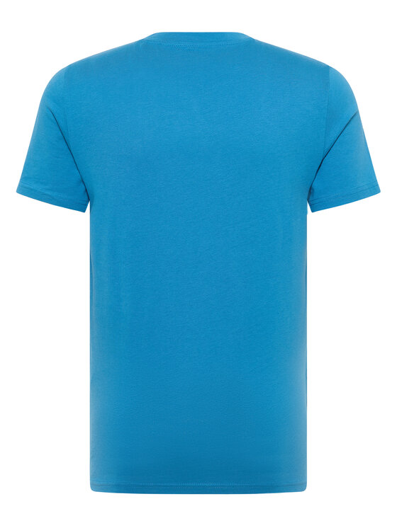 Mustang Mustang T-Shirt Style Austin Niebieski Regular Fit