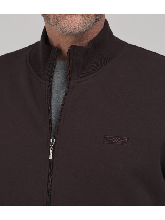 Lee Cooper Lee Cooper Bluza NEIMAR Brązowy ciemny Regular Fit