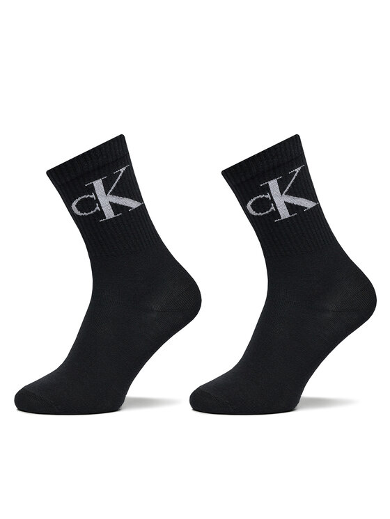 Calvin Klein Jeans Calvin Klein Jeans Набір 2 пар високих жіночих шкарпеток 701228811 Чорний