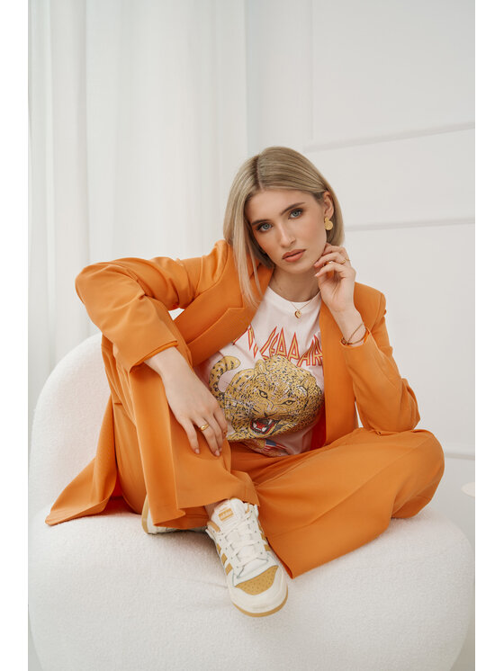 NIFE NIFE Marynarka Z77 Pomarańczowy Regular Fit