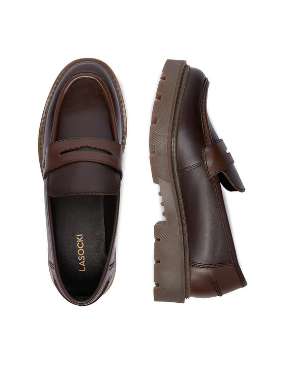 Lasocki Lasocki Loaferai CEO-WI23-GORDA-05 Tamsiai ruda