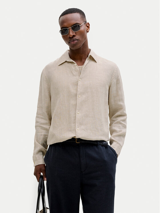 Jack & Jones Jack & Jones Camicia Lawrence 12293563 Beige chiaro Regular Fit