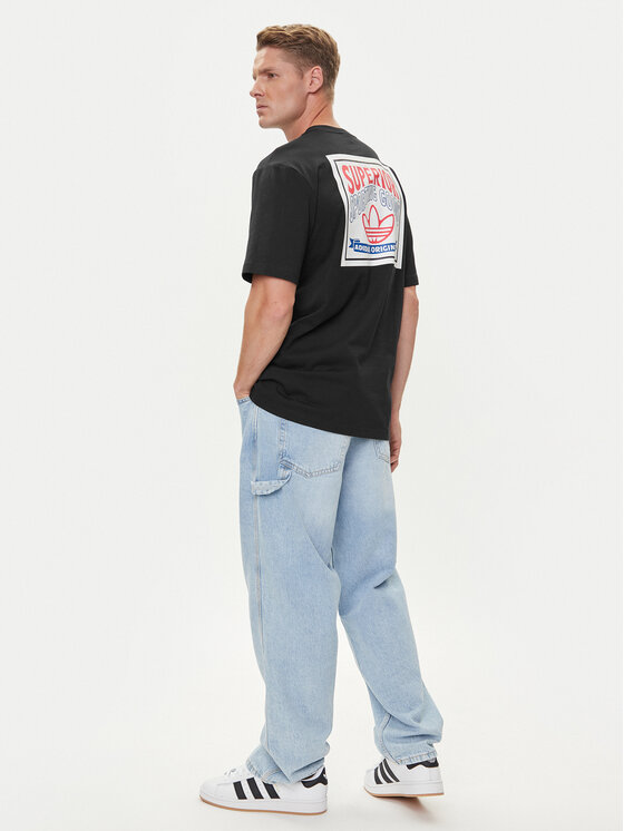 adidas adidas T-shirt Wabash JW0161 Crna Loose Fit