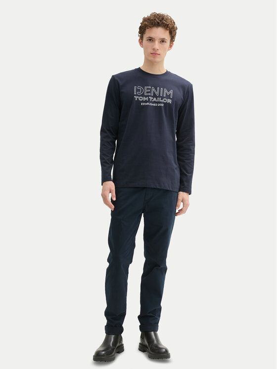Tom Tailor Denim Tom Tailor Denim Hosszú ujjú 1043484 Sötétkék Regular Fit