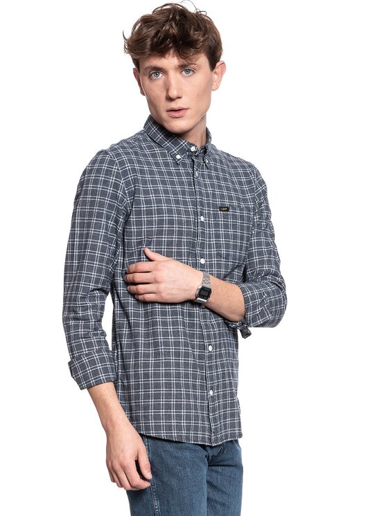 Lee Lee Camicia REFINED BUTTON DOWN Bianco Regular Fit