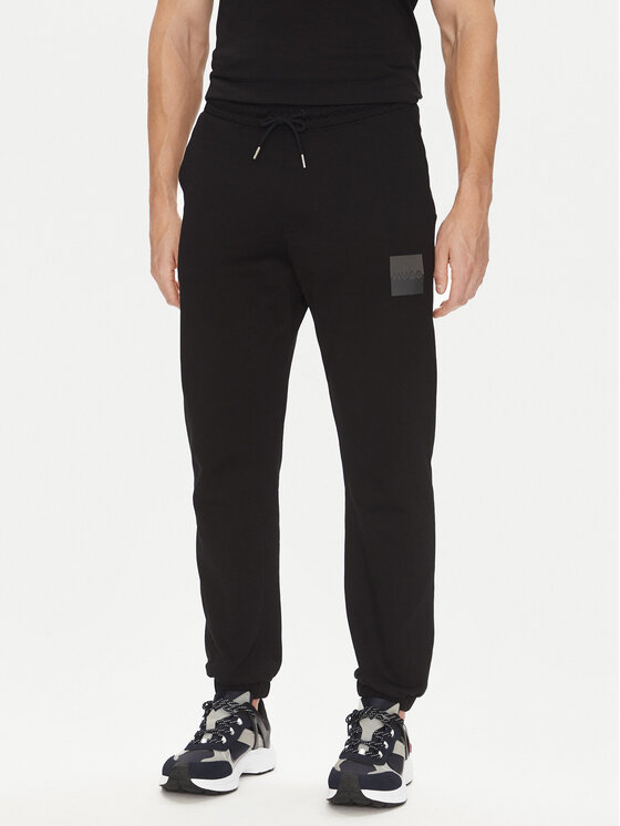 HUGO Pantaloni da tuta Dusplitan 50542866 Nero Relaxed Fit, taglia : XXL