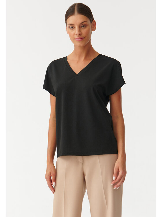 TATUUM TATUUM Bluzka NIRA Czarny Loose Fit