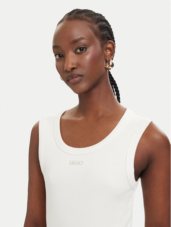 Liu Jo Sport Liu Jo Sport Top TA6097 J4822 Creme Slim Fit