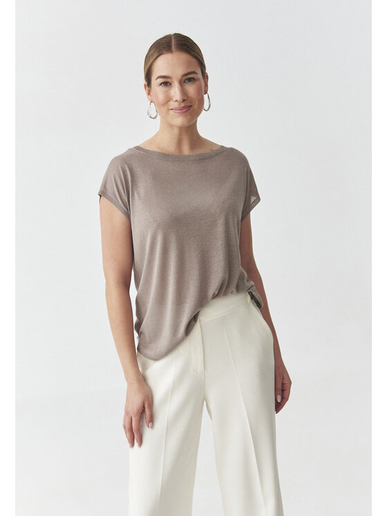 TATUUM TATUUM Sweter GOLDIE Beżowy Oversize