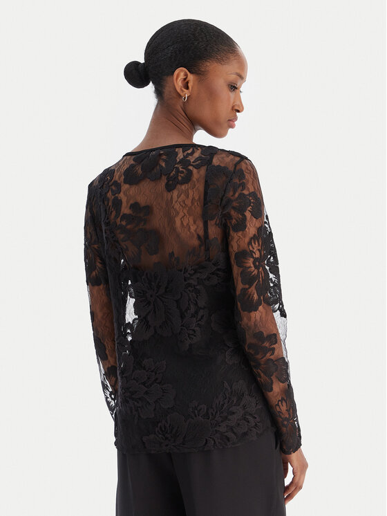 Rinascimento Rinascimento Блуза CFC0126427003 Черен Slim Fit