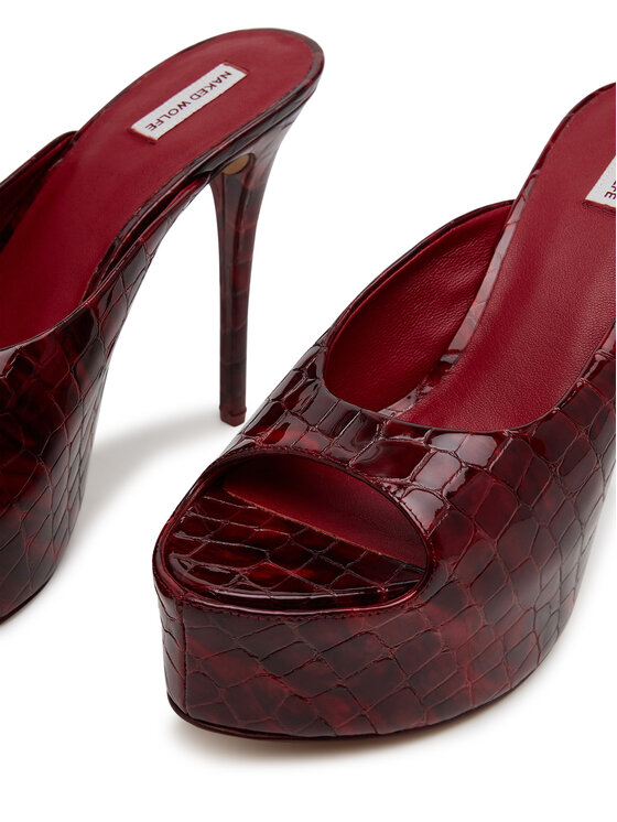 Naked Wolfe Naked Wolfe Šľapky Fab Bordová