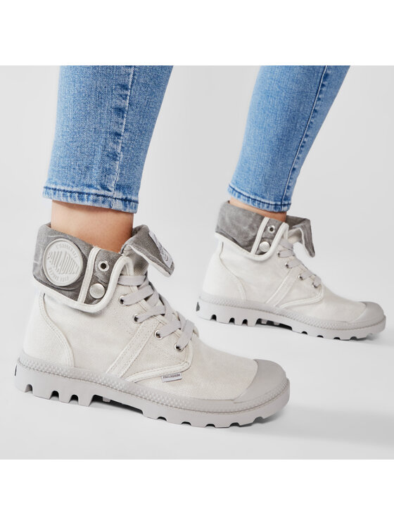 Palladium Palladium Schnürstiefeletten Pallabrouse Baggy 92478-095-M Grau