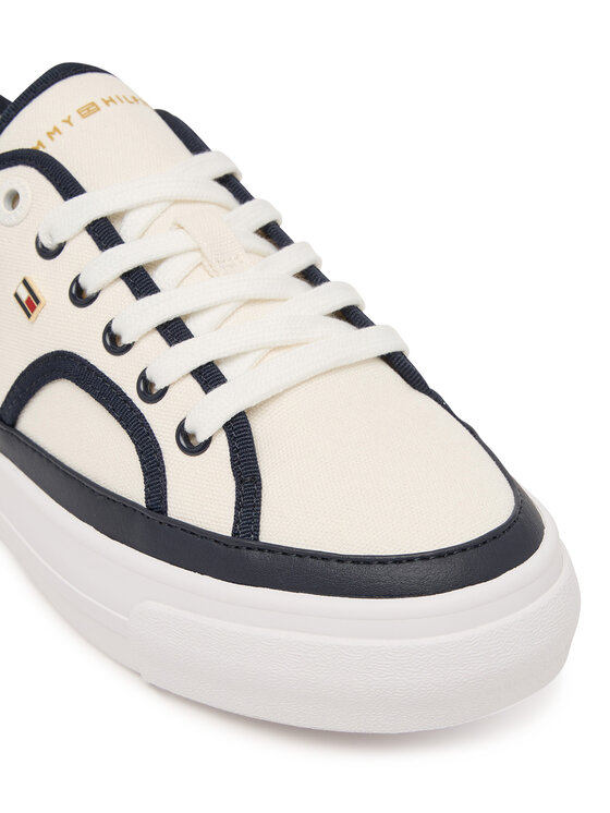 Tommy Hilfiger Tommy Hilfiger Tenisice Platform Vulc Piping FW0FW09394 Bijela