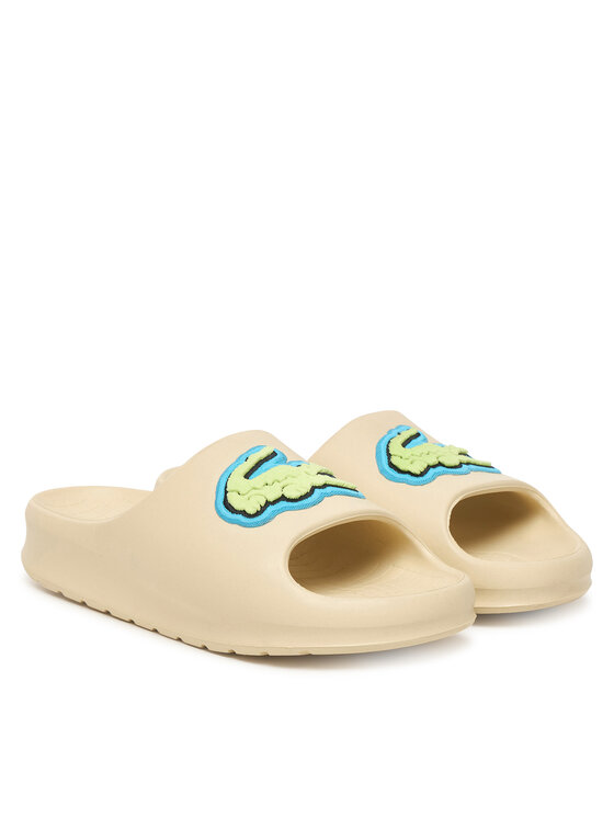 Lacoste Lacoste Nazouváky Serve Slides 2.0 51CFA0008 2Q9 Krémová