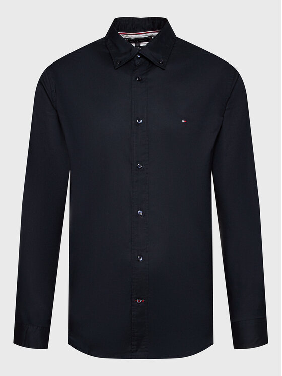 Tommy Hilfiger Tommy Hilfiger Marškiniai Core Flex Poplin MW0MW25035 Tamsiai mėlyna Regular Fit
