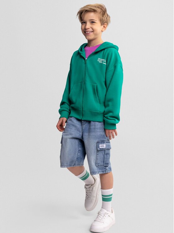 minoti minoti Szorty jeansowe 29SHORT250 Błękitny Regular Fit