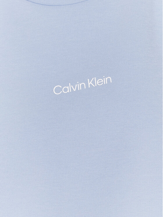 Calvin Klein Curve Calvin Klein Curve Majica dugih rukava Inclu Micro Logo K20K205472 Plava Regular Fit