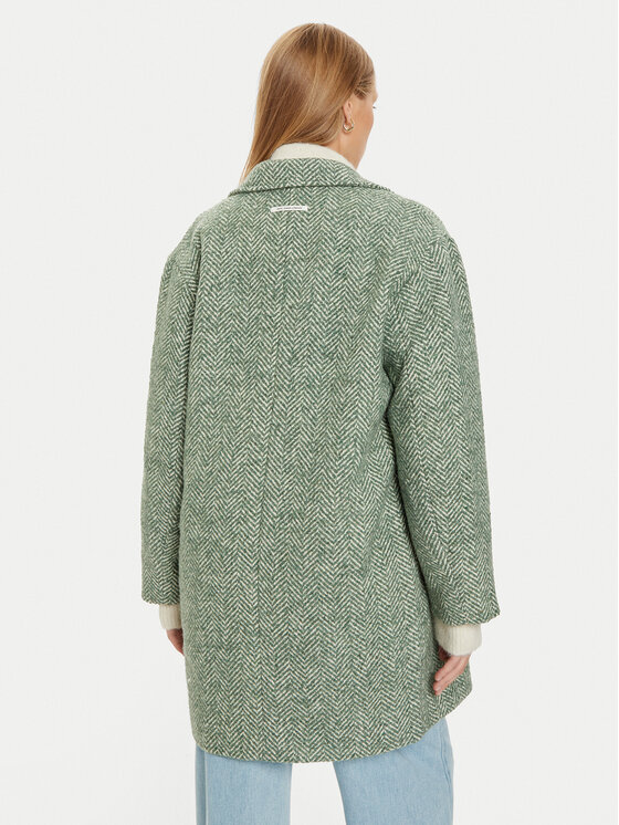 Pepe Jeans Pepe Jeans Вовняне пальто Camille PL402462 Зелений Regular Fit
