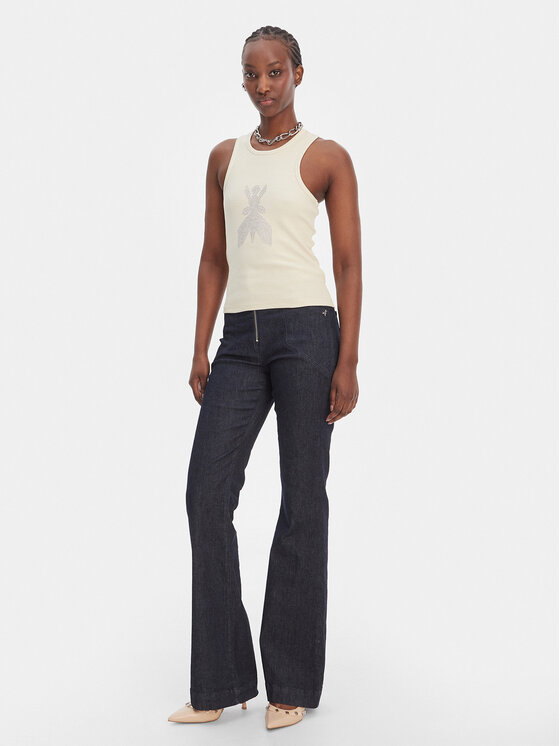 Patrizia Pepe Patrizia Pepe Top 8M1768/J373-W413 Beige Slim Fit