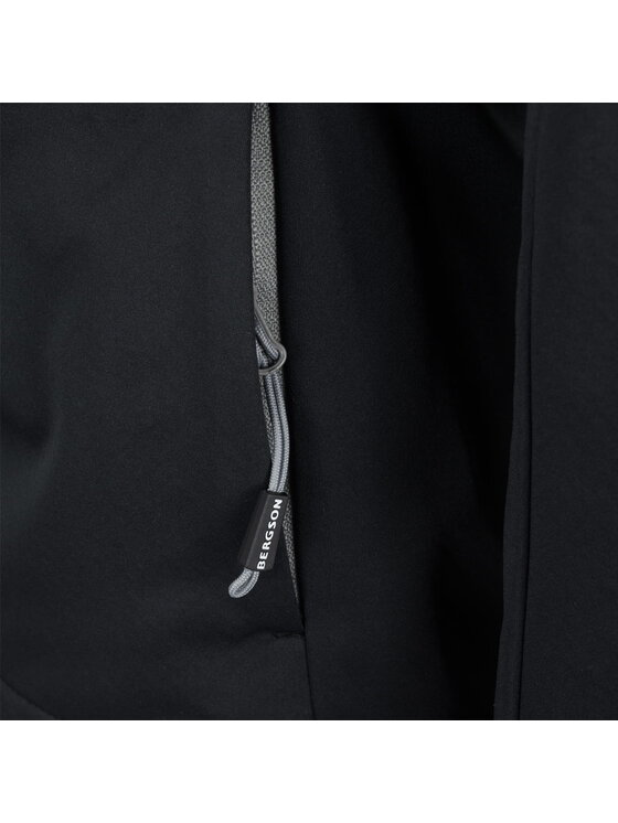 Bergson Bergson Kurtka softshell CONTEXT SS Czarny Slim Fit