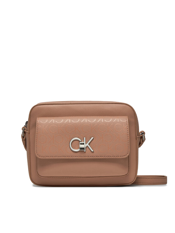 Geantă Calvin Klein Re-Lock Camera Bag_Epi Mono K60K611565 Roz