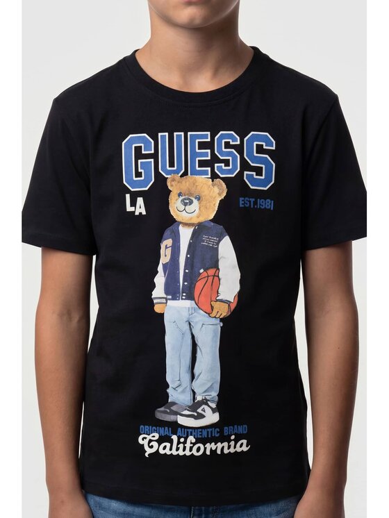 Guess Guess T-Shirt L6YI19 K3750 Μαύρο Regular Fit